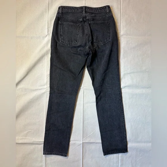 Reformation Black Straight Leg Jeans with Studded Embellishments - Picture 2 of 2